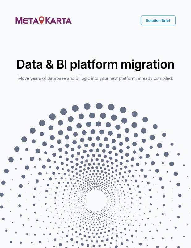 Data & BI Platform Migration