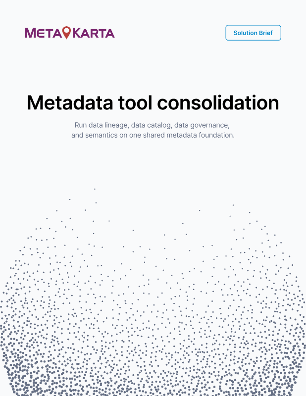 Metadata Tool Consolidation
