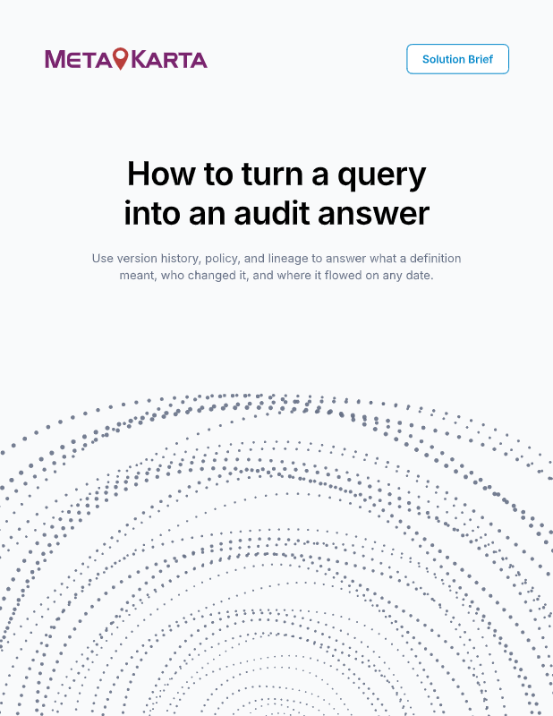 How to Turn a Query into an Audit Answer